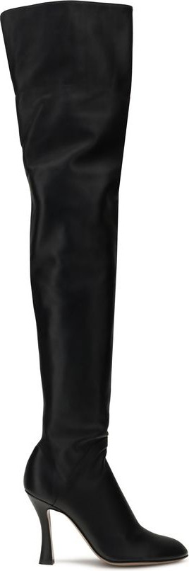 Boots Petar Petrov Qora Qo'y Yoshi Tizzadan Baland Oyoq Kiyim