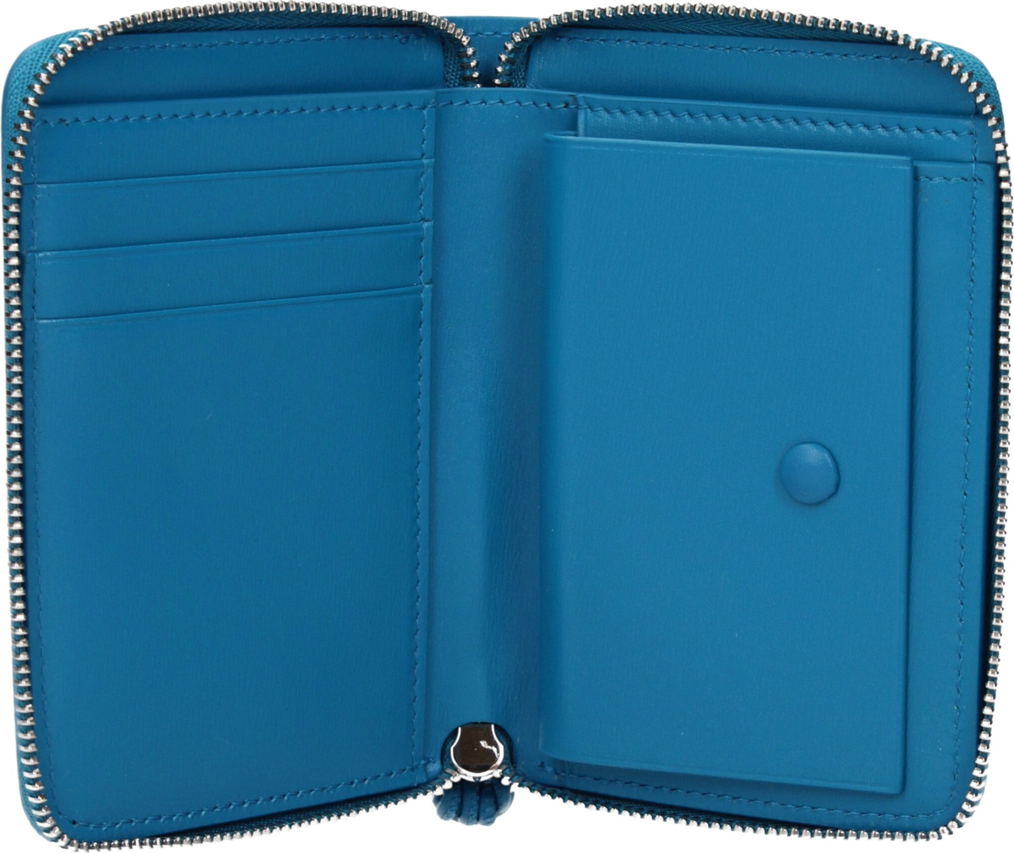 Wallet Jil Sander Blue Leather