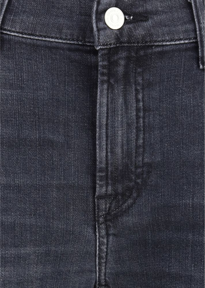 7FOR Black Cotton Bootcut Jeans