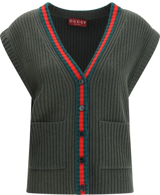 Безрукавный свитер Gucci из шерсти