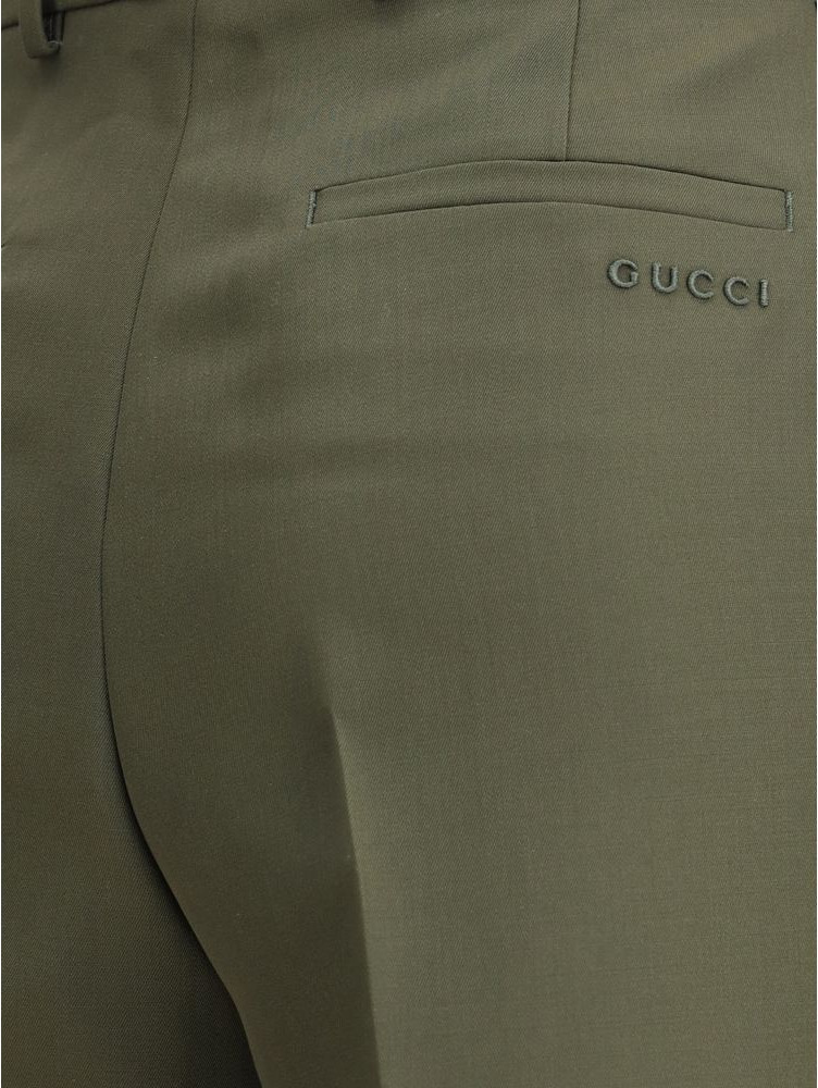 Bicolor Wool Pants Gucci