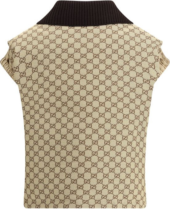 Gilet Gucci Beige Cotton Jackets And Coat
