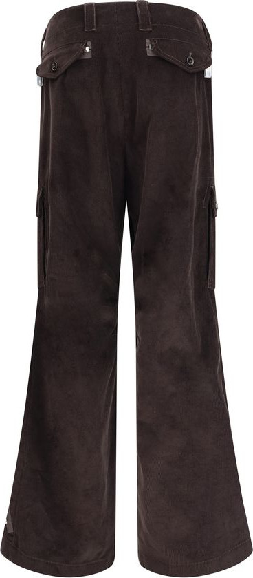 Брюки карго Dolce & Gabbana из коричневого хлопка