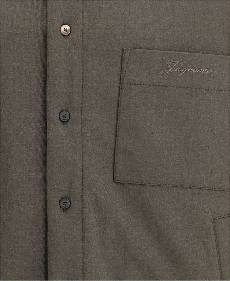 Двухцветная флисовая шерстяная куртка и пальто Jacquemus