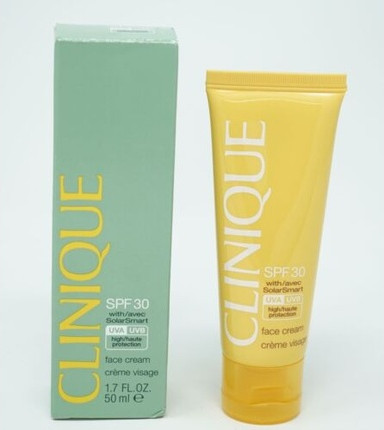 Sun Protection Face Cream Clinique with Nurturing Effect