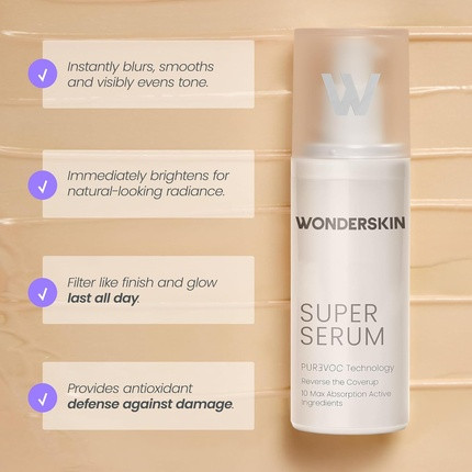 Facial Moisturizer Anti-Aging Serum Wonderskin Purevoc Range