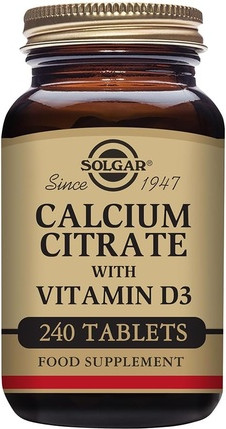 Solgar Calcium Citrate Tabletten mit Vitamin D3 – Hochwirksame Formel