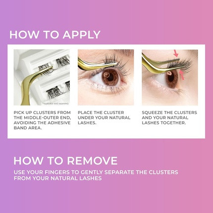 False Eyelashes Impress Lash Clusters Classy Natural