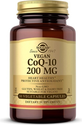 Coenzyme Q-10 200mg Vegetable Capsules Solgar