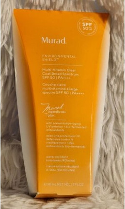 Breites Breitband-LSF50 Sonnenschutz Gesicht Murad Environmental Shield Multi-Vitamin Clear Coat