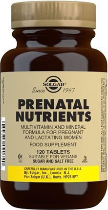 Solgar Prenatal Nährstoffe Tabletten