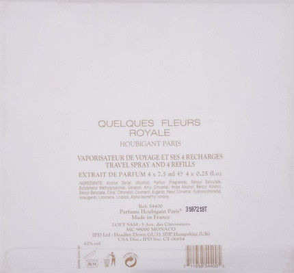 Eau De Parfum Houbigant Quelques Fleurs Royale Travelspray Box