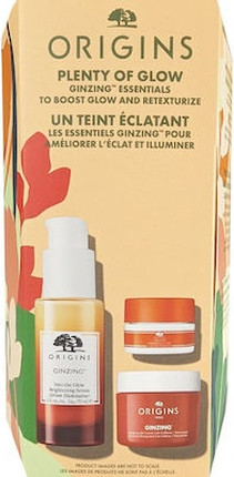 Serum and Cream Set Origins Ginzing Into The Glow