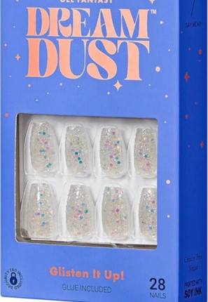 Накладные ногти на клей Kiss The Sky Dream Dust