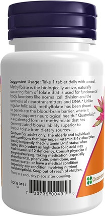 Tablets Now Foods NOW Methyl Folate 1000mcg