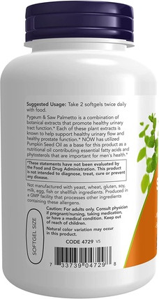 Softgels Now Foods Men's Health