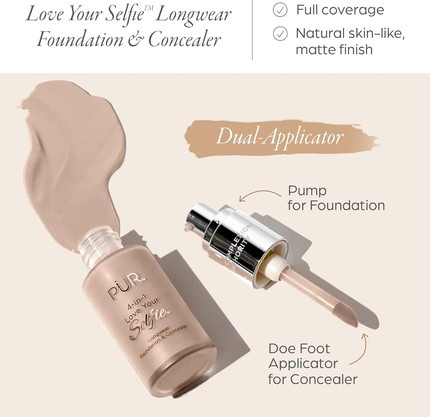 Foundation Pür Cosmetics Pur 4-In-1 Love Your Selfie Longwear Foundation & Concealer