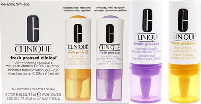 Serum Clinique Fresh Pressed Clinical Daily & Overnight Boosters mit reinem Vitamin C 10% + A (Retinol)