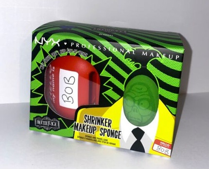 Бьюти-спонж NYX Beetlejuice Shrinker Makeup Sponge с дорожным футляром