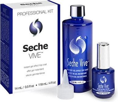 Top Coat Seche BEAUTY DIRECT Seche Vive Gel Top Coat Nail Polish Long-Lasting High Gloss Chip-Resistant