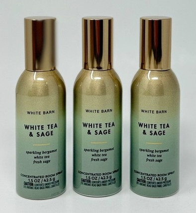 Concentrated Room Spray Mist Air Freshener Bath & Body Works White Tea & Sage