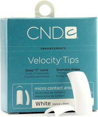 Накладные ногти Cnd Velocity Creative Nail Tips Ногти Белые №9
