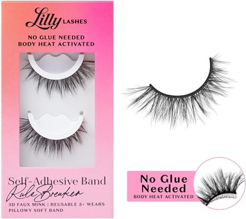 Накладные ресницы Lilly Lashes 3D С Самоклеящейся Лентой