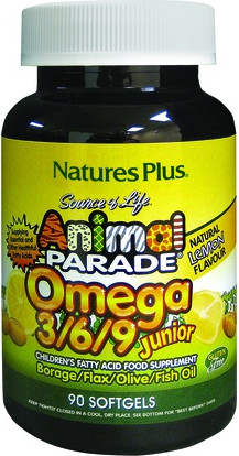 Vitamin Serum Nature's Plus Animal Parade Omega 3-6-9 Junior