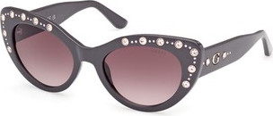 Sunglasses GUESS GU00163 Shiny Grey Women's