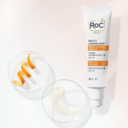 Day Cream Roc Multi Correxion Revive + Glow Moisturiser SPF 30 with Vitamin C