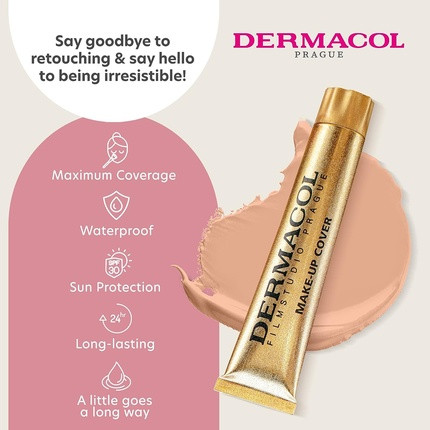 Тональный крем Foundation Dermacol Full Coverage Liquid Matte Foundation с SPF 30