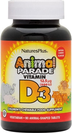 Vitamin Nature's Plus Animal Parade Kinder Vitamin D3 zum Kauen