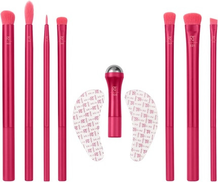 Brush Set Real Techniques Limited Edition Eye Sparkle Makeup Brush and Skincare Kit