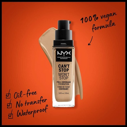 Full Coverage Foundation NYX Professional Makeup Can't Stop Won't Stop