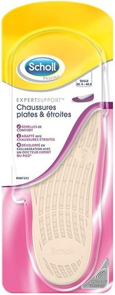 Insoles Scholl Expert Support Insoles for Flat and Narrow Shoes