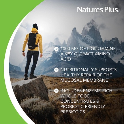 Supplement Nature's Plus GI Nutra Total Digestive Wellness Probiotics Supplement with Prebiotics, Digestive Enzymes, Calcium and Glutamine