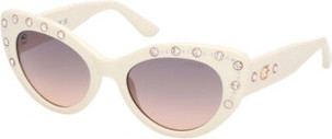 Sunglasses GUESS GU00163 Shiny White Women's