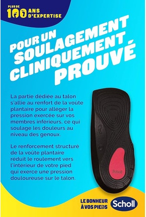Insole Scholl In-Balance Knee Heel Medium
