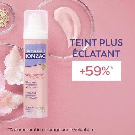 Revitalisierende rosafarbene Creme Eau De Jonzac Bio-Thermalwasser Jonzac