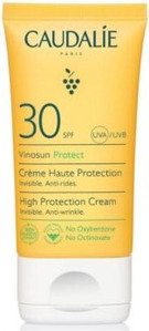 Sun Protection Cream Caudalie Vinosun High Protection Cream SPF30 Invisible Anti-Wrinkle