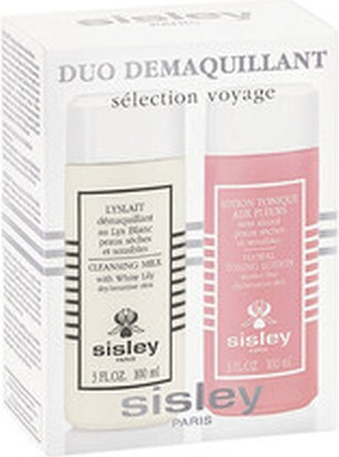 Reinigungsset Sisley Duo Reinigungsset Für Trockene Und Empfindliche Haut Reinigungsmilch Mit Weißer Lilie 100ml Blumiges Gesichtswasser 100ml