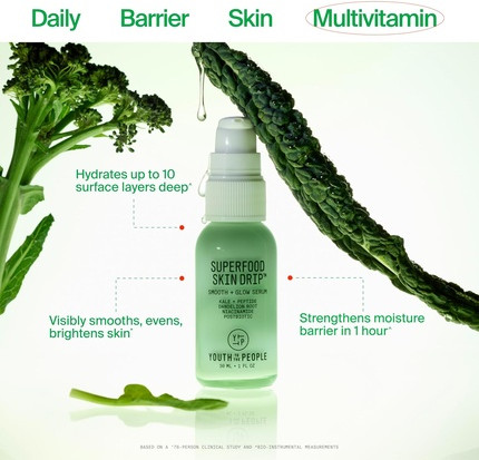 Serum Youth To The People Superfood Skin Drip Smooth + Glow Barrier Face Serum