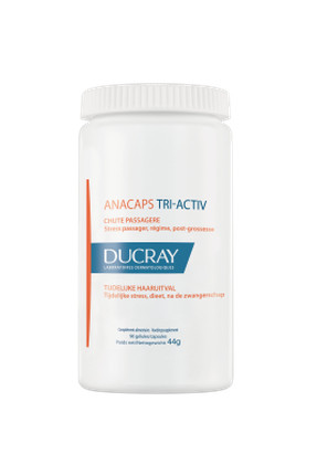 Ducray Anacaps Tri-Activ kapsulalari, vaqtinchalik soch to'kilishi uchun
