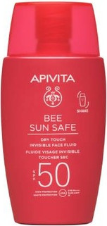 Face Sun Protection Fluid Apivita Bee Sun Safe Dry Touch Invisible Face Fluid Spf50