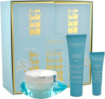 Facial Care Set Thalgo Hydrating Melting Creme Source Marine Serum Eye Care