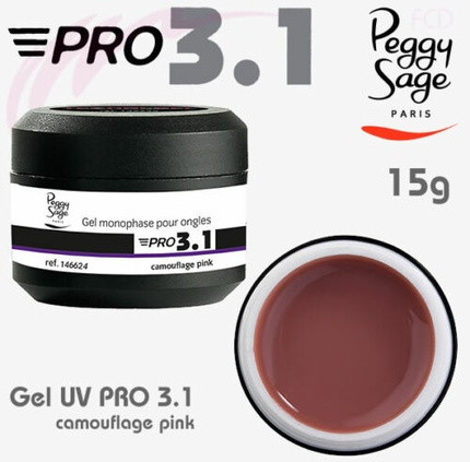 Drei-Phasen-UV-Gel Peggy Sage Camouflage Pink