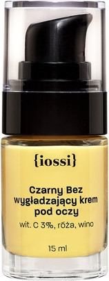 Eye Cream Iossi Black Elderberry Smoothing Eye Cream With 3% Vitamin C, Rose, Wine