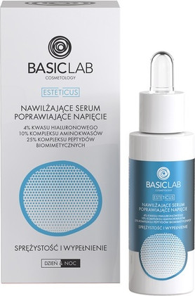 Basiclab Esteticus Serum Feuchtigkeitsspendend mit Hyaluronsäure 4 und Aminosäuren für mehr Festigkeit