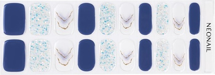 Nail Polish Strips Neonail Easy On M10 Blue Glitter