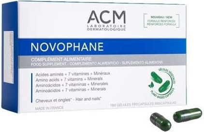 Supplement MAC Cosmetics Novophane Hair Loss Alopecia Hair and Nails Fragility Regrowth Supplement